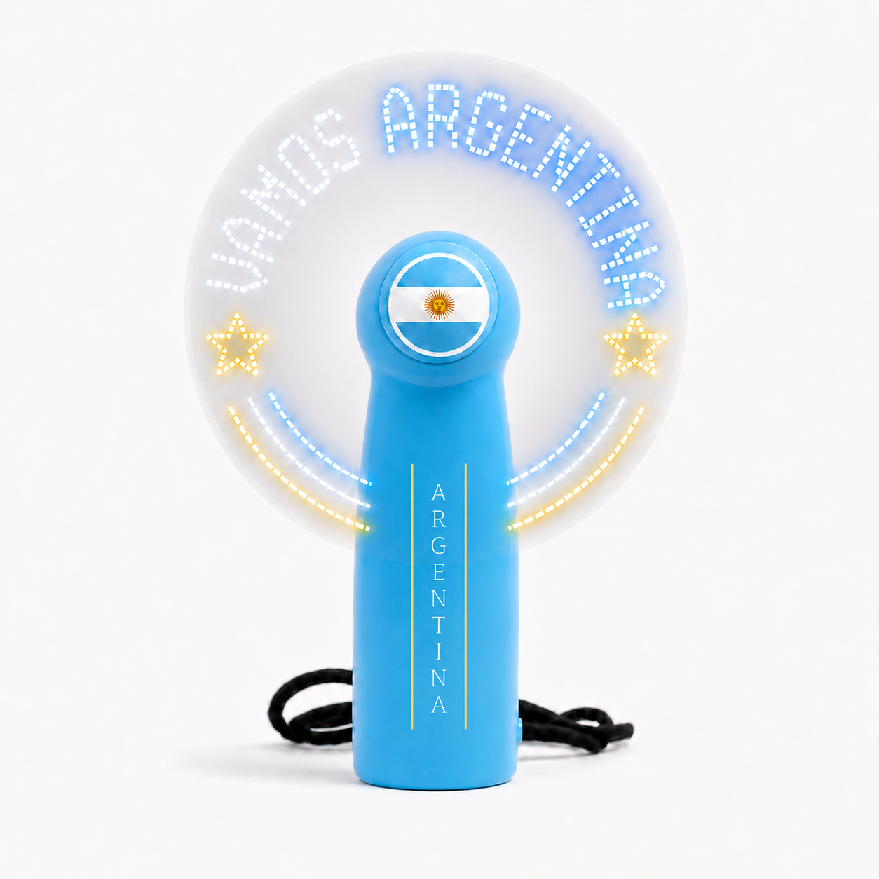 Argentina LED message handheld fan for match day