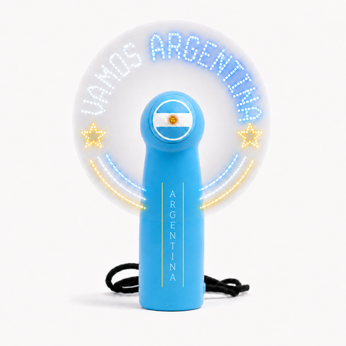 Argentina LED message handheld fan for match day
